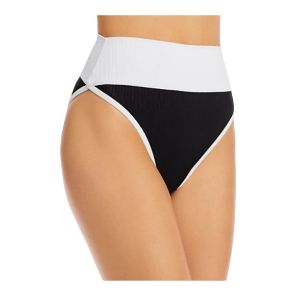 Beach Riot Emmy Bikini Bottom in Black & White NWOT - Picture 5 of 5